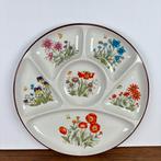 Gourmetborden Fondueborden wilde bloemen, Antiek en Kunst, Ophalen of Verzenden