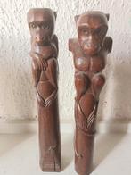 Theo Nieuwenhuis apen in hout, Ophalen of Verzenden