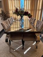 Luxe houten railway eettafel van rofra home, Ophalen, 200 cm of meer, 50 tot 100 cm, Zo goed als nieuw