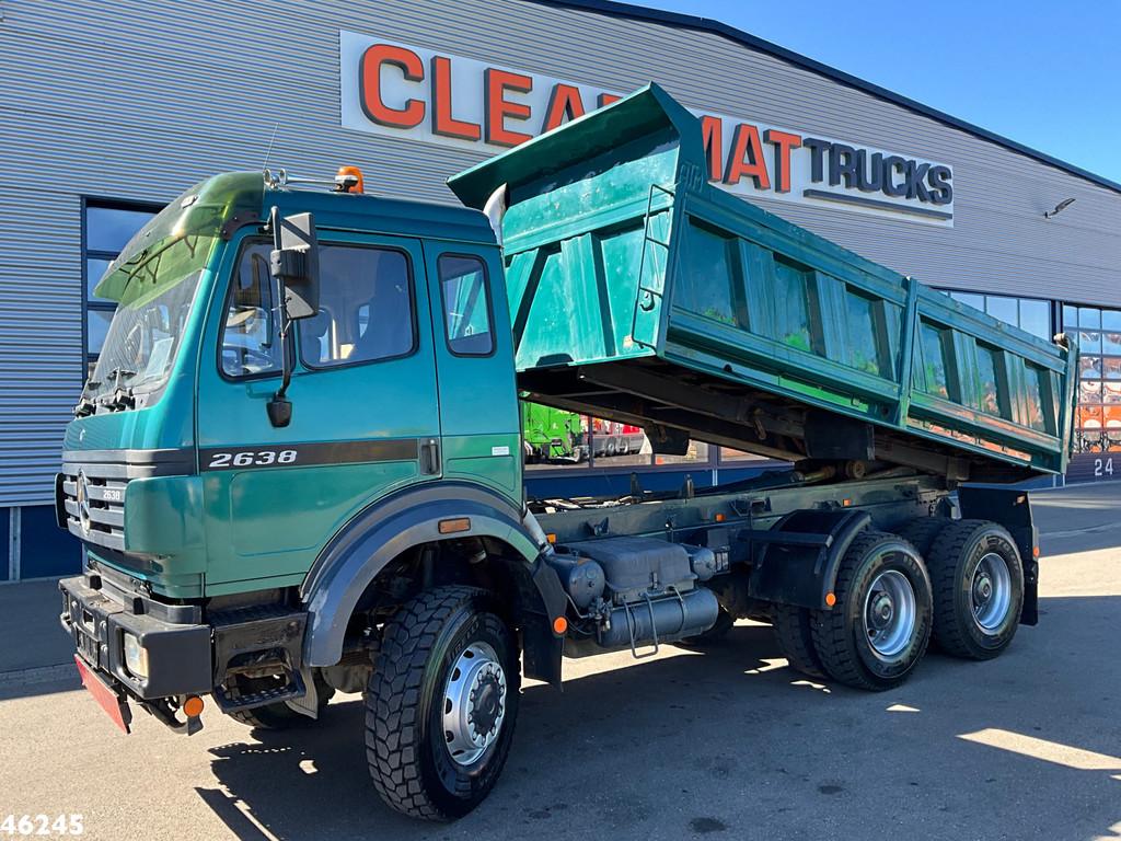 Mercedes-Benz 2638 AK V8 6x6 Manual Full steel suspension Me, Auto's, Vrachtwagens, Te koop, ABS, Cruise Control, Radio, Mercedes-Benz