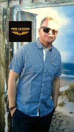 PME LEGEND‍️🙋‍♂️ korte mouw geruite shirt mt L, Zo goed als nieuw, Halswijdte 41/42 (L), Pme Legend, Verzenden