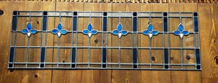 Prachtig onbeschadigd glas in lood paneel, Antiek en Kunst, Ophalen