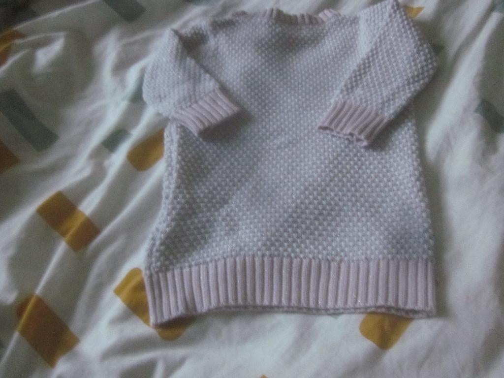 Wit/roze jurkje met glinsterdraadje erdoor Pat & Ripaton 68, Kinderen en Baby's, Babykleding | Maat 68, Ophalen of Verzenden, Zo goed als nieuw