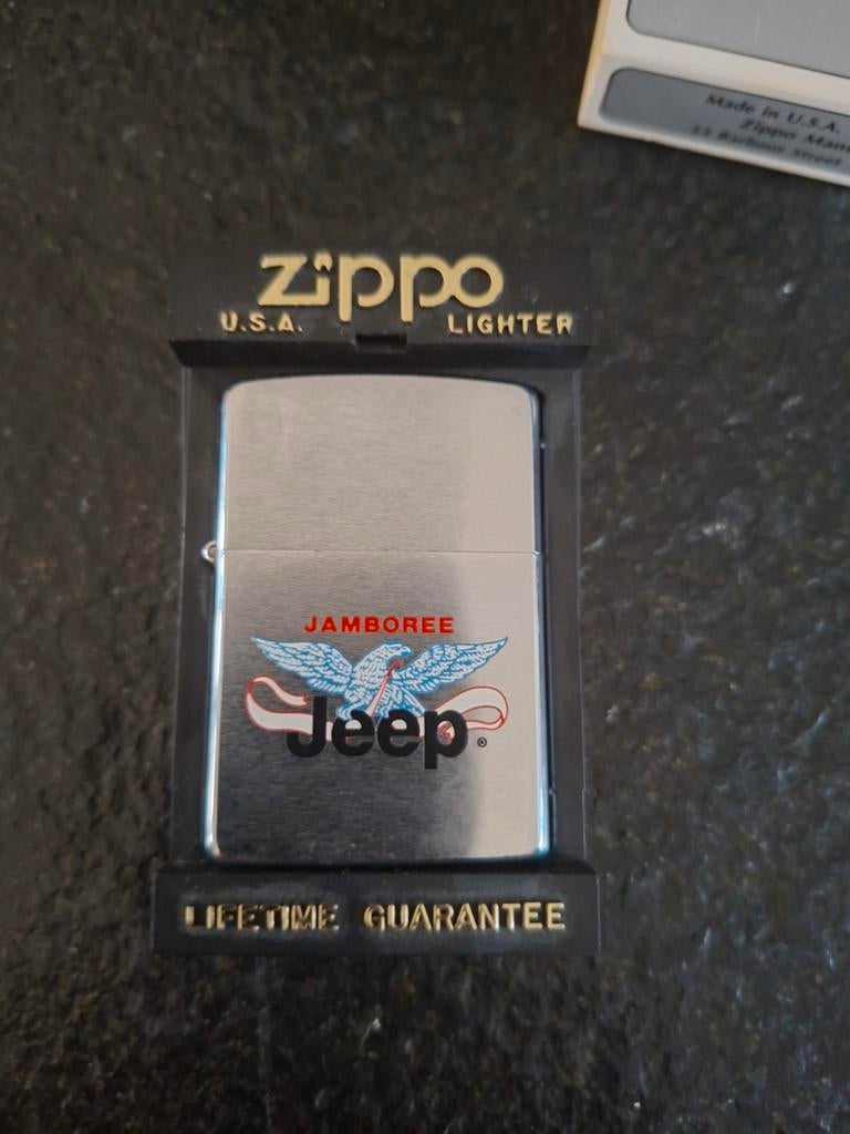 Zippo aansteker Jamboree JEEP Januari 1991, Ophalen of Verzenden, Aansteker