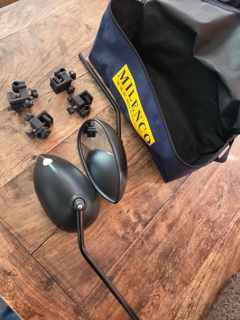 Milenco Aero 3 Opzet Spiegels VW Tiguan voor Caravan/Camper, Ophalen of Verzenden, Zo goed als nieuw