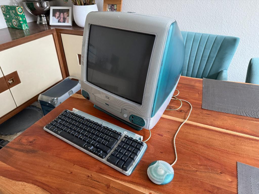 Complete iMac G3 "Bondi Blue" te koop, Computers en Software, Vintage Computers, Ophalen, Apple