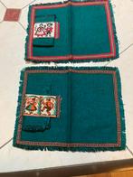 2 stoffen groene placemats, Huis en Inrichting, Keuken | Textiel, Ophalen of Verzenden, Gebruikt, Groen, Placemat