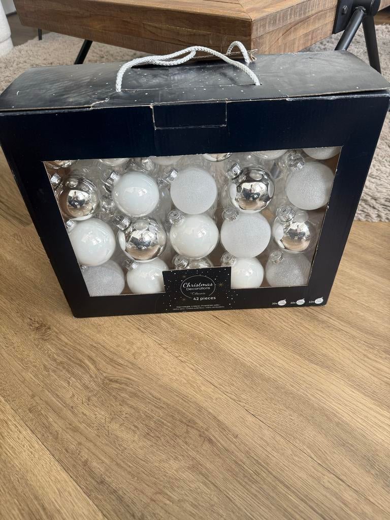 Kerstballen wit, Diversen, Ophalen, Nieuw