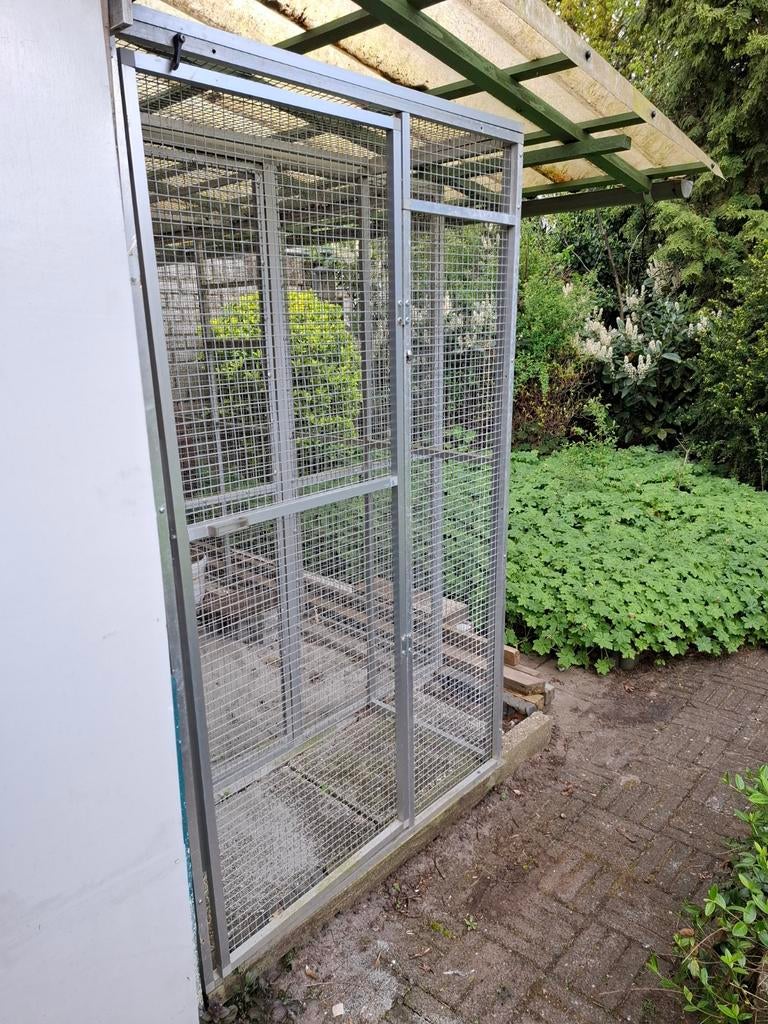 Aluminium voliere, Dieren en Toebehoren, Vogels | Hokken en Kooien, Ophalen, Aluminium, Volière