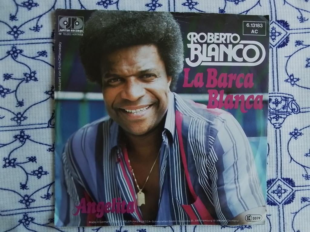 Roberto blanco               La barca blanca, Cd's en Dvd's, Vinyl Singles, Ophalen of Verzenden, Zo goed als nieuw, Pop, Single