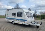 zeer nette Hobby De Luxe Easy 440 te koop, Caravans en Kamperen, Schokbreker, Hobby, Bedrijf, Treinzit