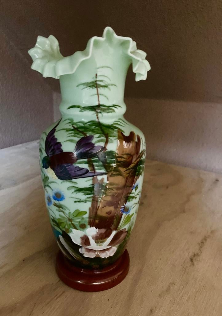 Glazen vintage vaas, Antiek en Kunst, Ophalen of Verzenden