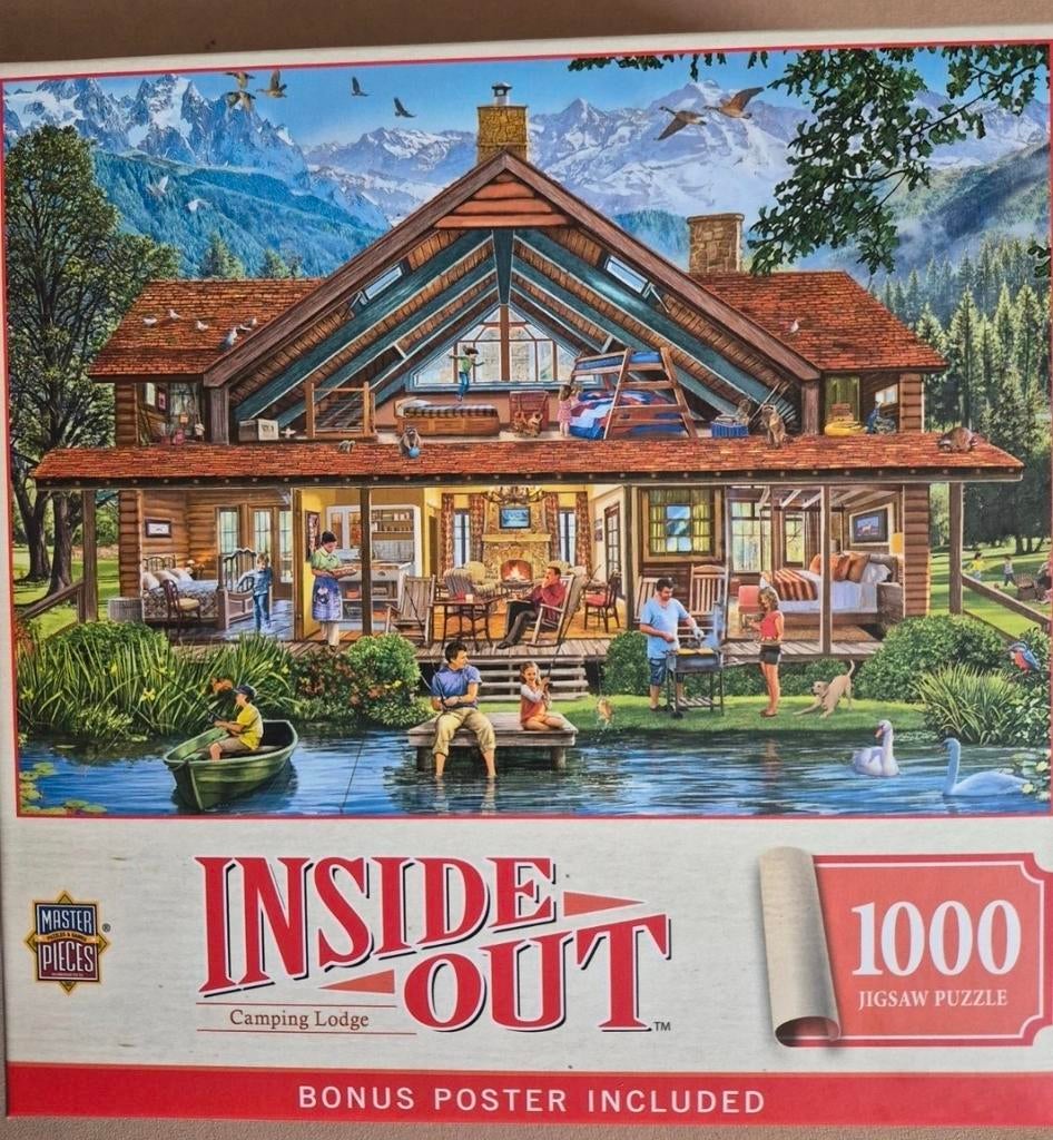 Inside-Out puzzel 1000 stukjes - Compleet, Ophalen of Verzenden, 500 t/m 1500 stukjes, Zo goed als nieuw