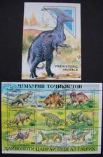 - 707 - 2 Blokken met Prehistorische Dieren., Verzenden, Gestempeld, Dier of Natuur