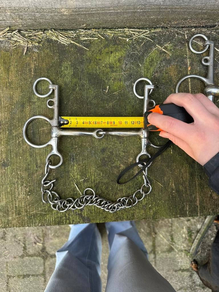 Pelham bit 13,5 met kinketting, Ophalen of Verzenden, Zo goed als nieuw, Overige soorten