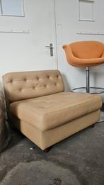 Leolux fauteuil in origineel leer zit element, Ophalen of Verzenden