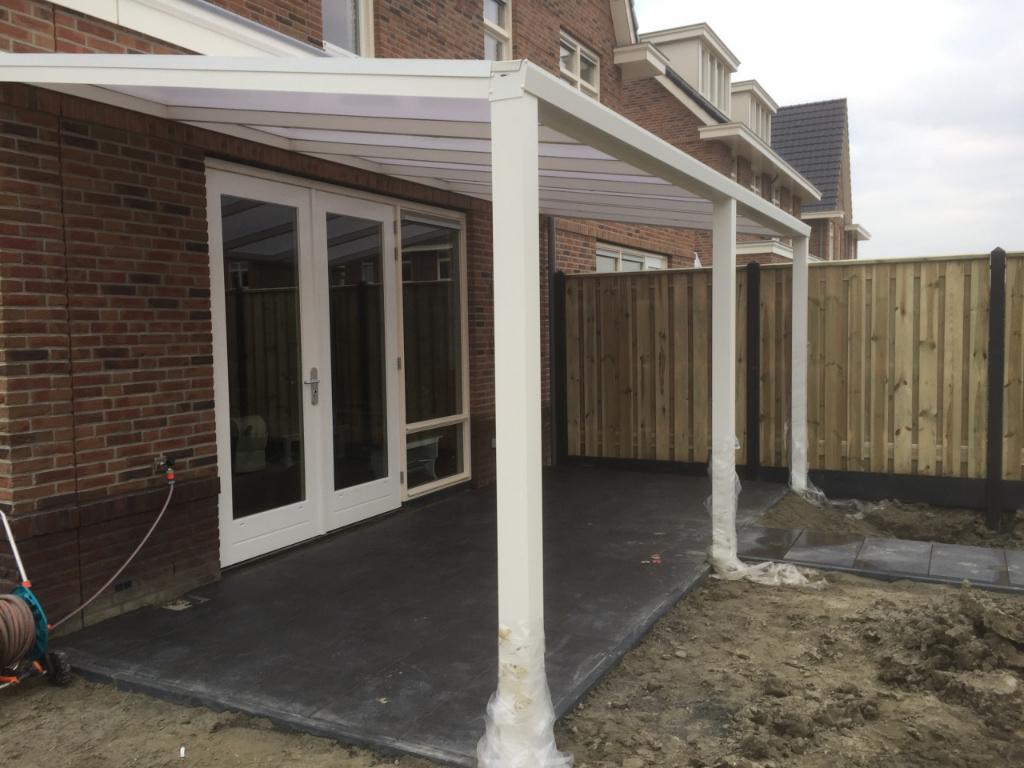 overkapping afdak prieel veranda 560 breed 250 diep gedemont, Tuin en Terras, Overkappingen, Ophalen of Verzenden, Zo goed als nieuw