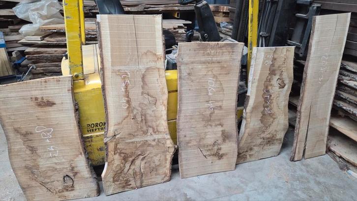 Restant Schaaldelen Eiken - partij eikenhout, Doe-het-zelf en Verbouw, Hout en Planken, Gebruikt, Plank, Eiken, 200 tot 250 cm