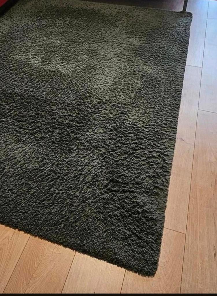 Groen vloerkleed - hoogpolig en comfortabel, Ophalen, 100 tot 150 cm, 150 tot 200 cm, Rechthoekig