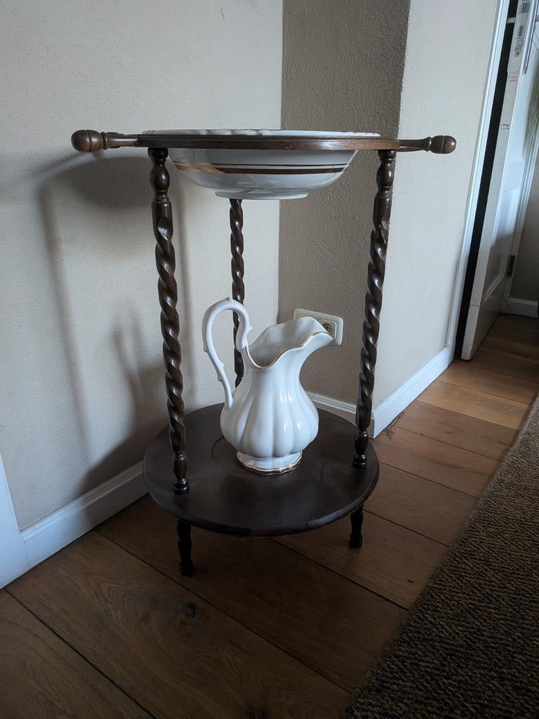 Vintage waskom met kan – Seltmann Weiden porselein, Antiek en Kunst, Ophalen