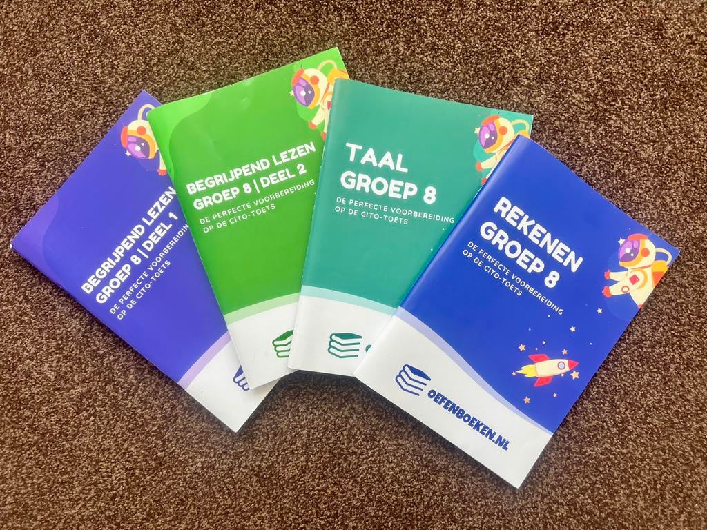 Groep 8 - compleet pakket Cito-toets oefening boekjes, Eén persoon, Cadeaubon