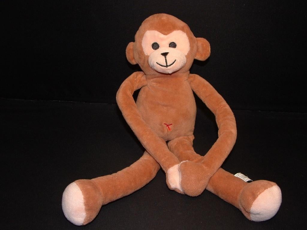 HEMA AAP VELOURS BRUIN MET VELOURS HUIDSKLEUR SNUIT, Ophalen of Verzenden, Nieuw, Overige typen