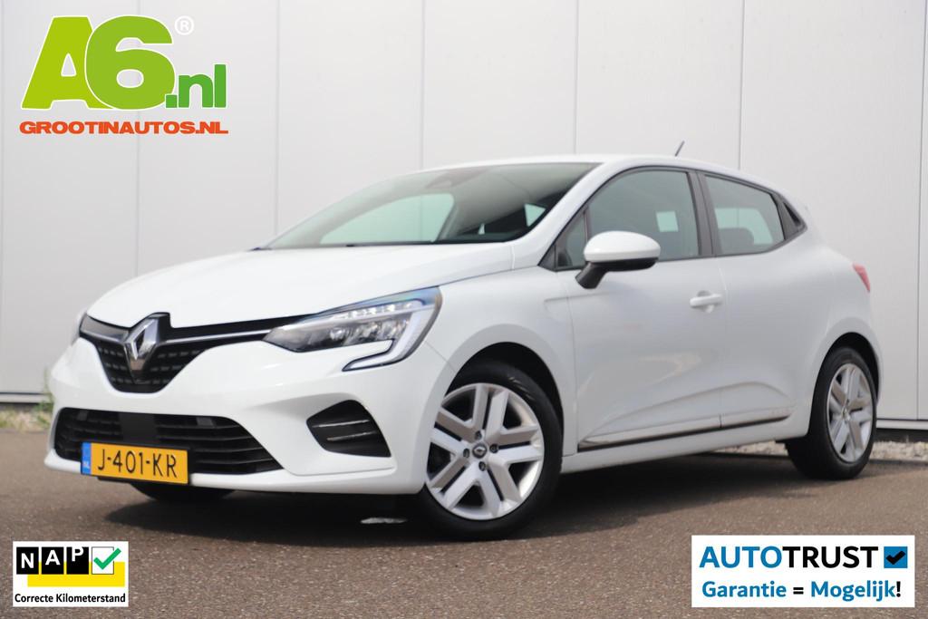 Renault Clio 1.0 TCe Bi-Fuel Zen 101PK Navigatie Carplay And, Voorwielaandrijving, Euro 6, Met garantie (alle), Wit