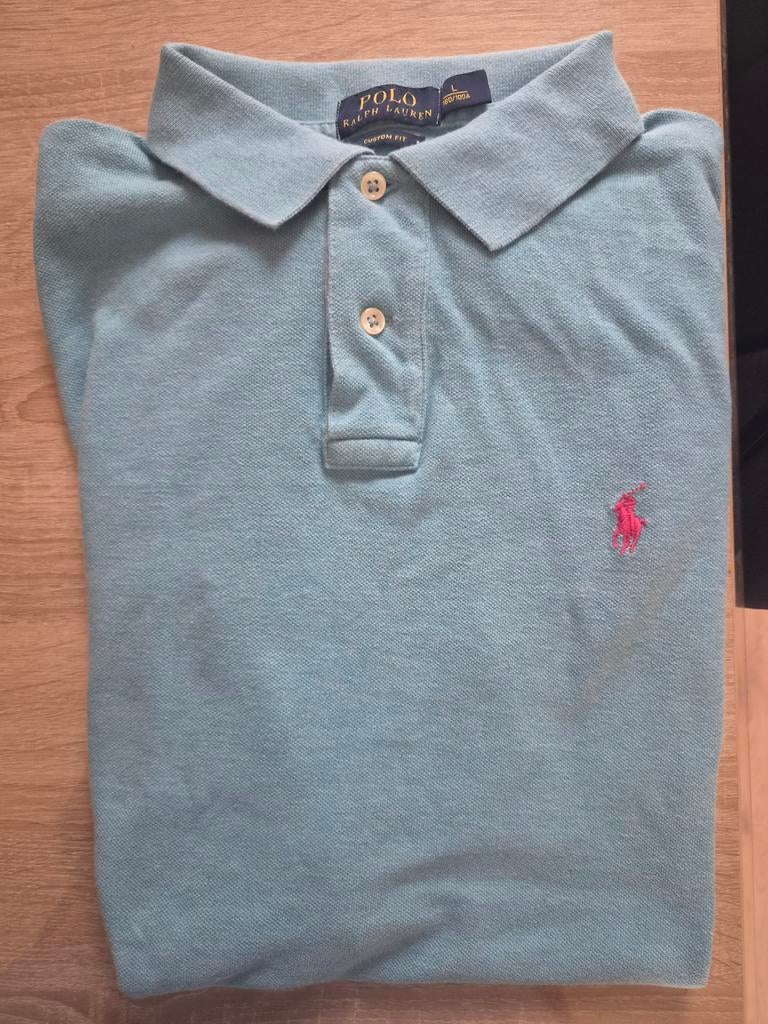 Ralph Lauren Polo shirt - Lichtblauw - Maat L, Kleding | Heren, T-shirts, Maat 52/54 (L), Blauw, Ralph Lauren, Ophalen of Verzenden
