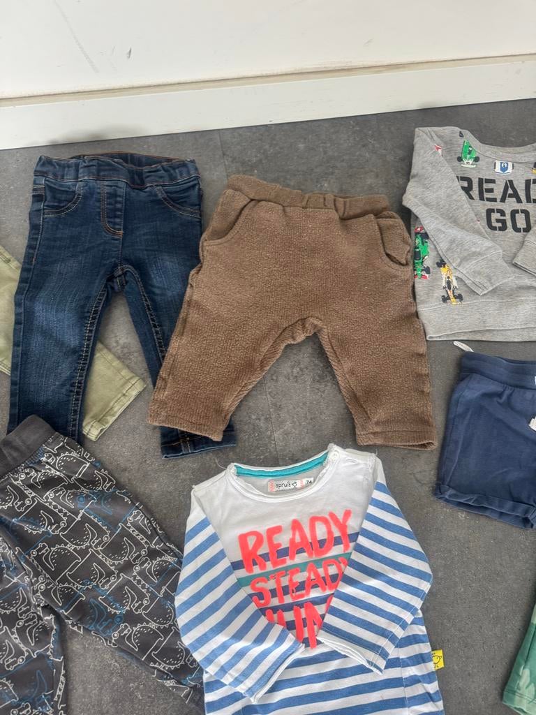 Kledingpakket jongens maat 74, Kinderen en Baby's, Babykleding | Maat 74, Ophalen of Verzenden, Gebruikt, Jongetje, Setje