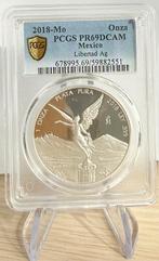2018 Mexico Onza Libertad 1 oz silver proof PGCS PR69DCAM, Ophalen, Midden-Amerika, Losse munt, Zilver