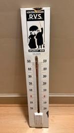 Emaille bord thermometer Rvs, Verzamelen, Merken en Reclamevoorwerpen, Ophalen of Verzenden, Gebruikt, Reclamebord