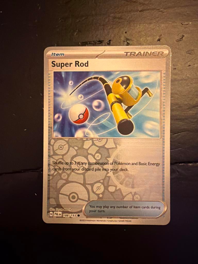 Super Rod 188/193 Reverse Holo, Ophalen of Verzenden, Zo goed als nieuw, Losse kaart, Foil