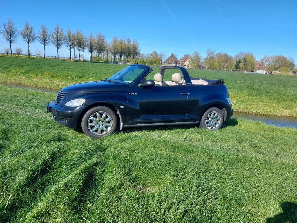 Chrysler PT Cruiser 2.4 I 16V Cabrio 2004 Zwart, Auto's, Chrysler, Particulier, PT Cruiser, ABS, Airconditioning, Alarm, Automatische klimaatregeling