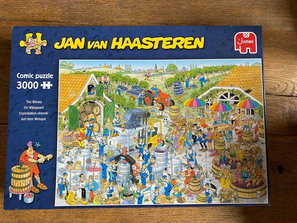 Jan van Haasteren 3000 stukjes De Wijngaard, Ophalen, Meer dan 1500 stukjes, Gebruikt, Legpuzzel