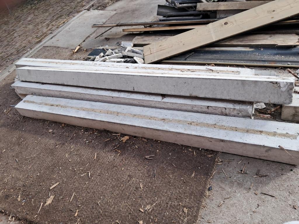 Betonpalen, Doe-het-zelf en Verbouw, Ophalen, Gebruikt
