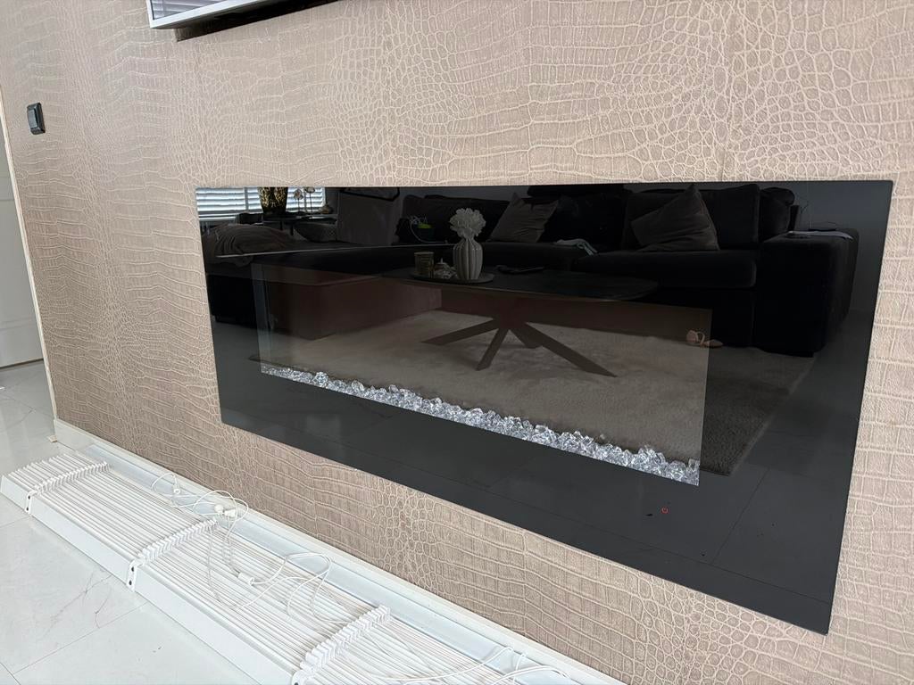 Elektrische haard met vlam effect, Huis en Inrichting, Haarden, Ophalen, Zo goed als nieuw, Hangende haard, Elektrische haard