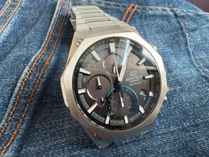 Casio Edifice Sapphire Bluetooth Chronograph (premium model), Sieraden, Tassen en Uiterlijk, Horloges | Heren, Zo goed als nieuw