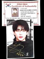 Hyunjin Stray Kids official gesigneerde a5 postcard, Ophalen of Verzenden, Nieuw, Foto of Kaart, Gesigneerd