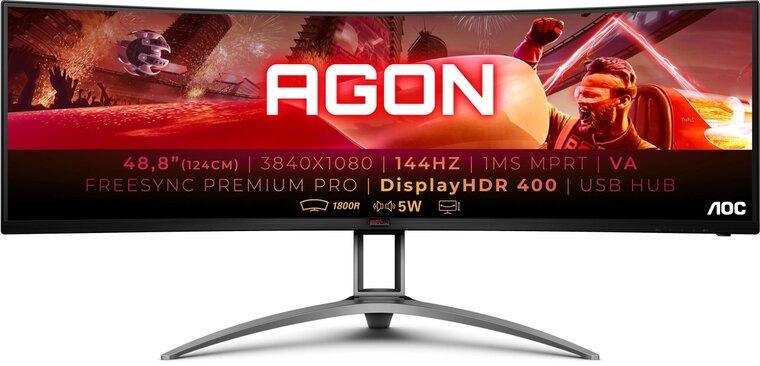 AOC AG493UCX2 49 inch Ultrawide Gaming Monitor, Computers en Software, Monitoren, Gaming, Gebruikt, 101 t/m 150 Hz, Curved