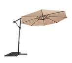 Zweefparasol Gemini ecru Ø3mtr - Lesli Living, Tuin en Terras, Parasols, Ophalen, Nieuw, 2 tot 3 meter, Zweefparasol