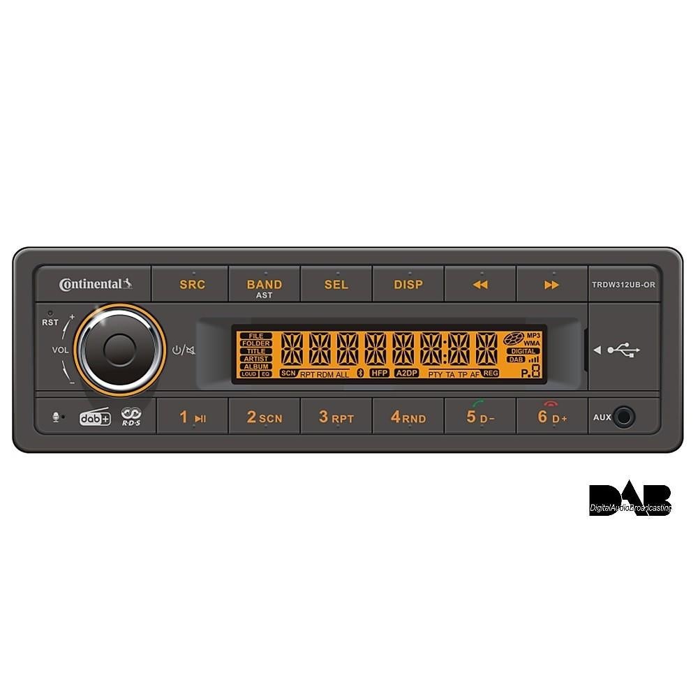 VDO Radio USB/BT/DAB 12v TRDW312UB-OR, Verzenden, Nieuw, Nl@vdo.com, Continental Automotiv