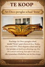 Art Deco Persglas Schaal 'Irene' van Walther Glas (ca. 1935), Ophalen