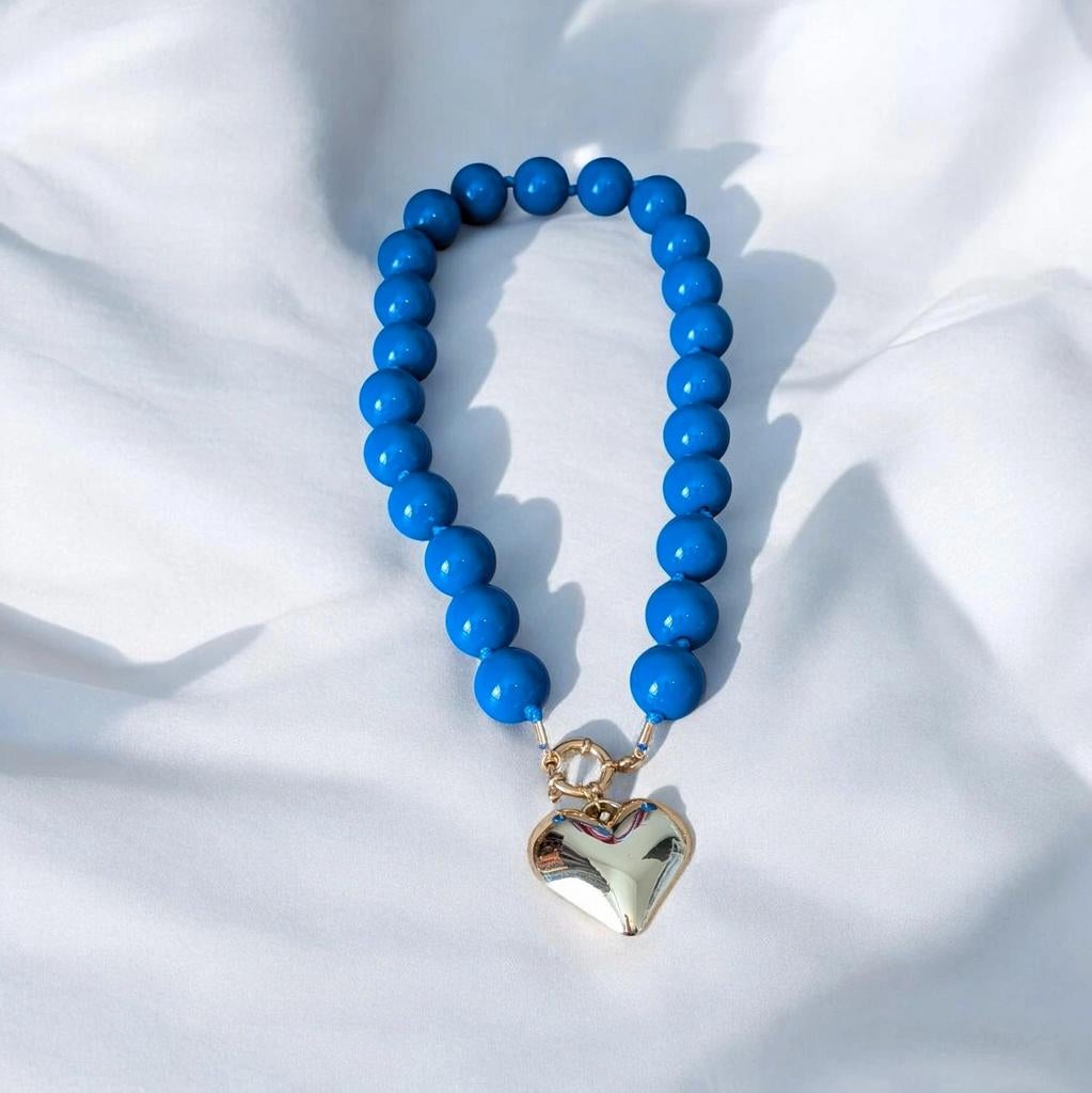 DIY pakket schelp kralen ketting met acryl koraal bedel | FRIS! Kralen en Sieraden