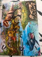 Dino World puzzel in handige koffer., Ophalen, Meer dan 50 stukjes, Zo goed als nieuw, 6 jaar of ouder