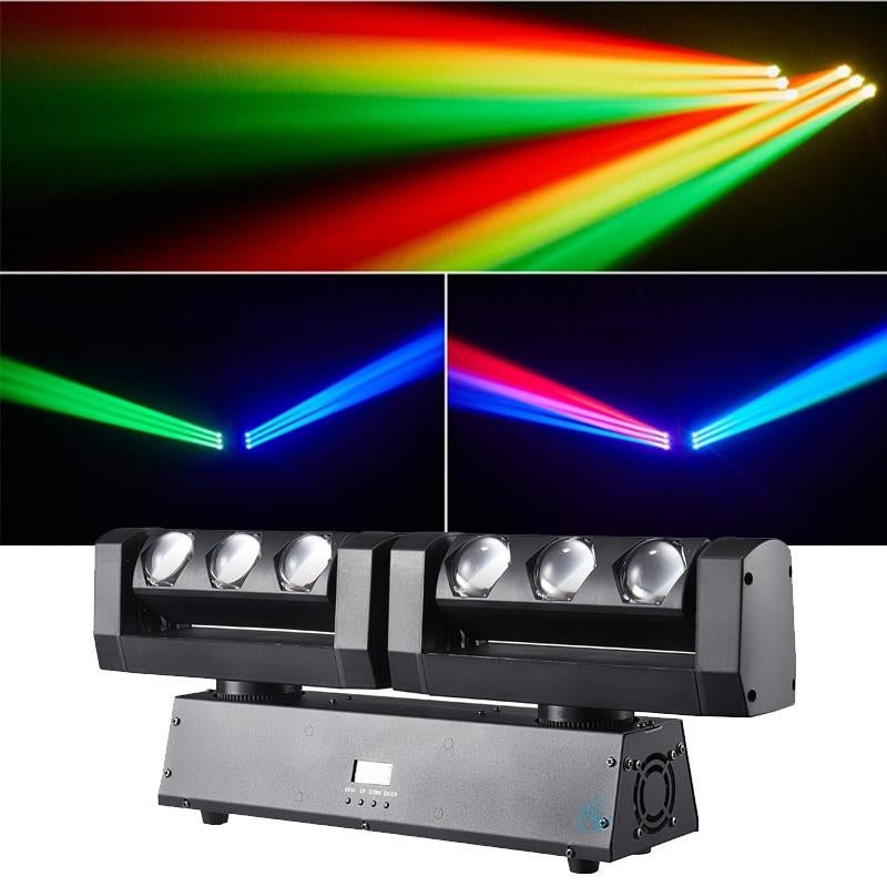 2-armige 6-koppige Moving Head met 6 x 20 Watt RGBW leds, Muziek en Instrumenten, Licht en Laser, Ophalen, Nieuw, Licht, Geluidgestuurd