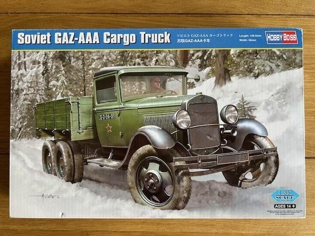 1:35 1/35 Hobby Boss Soviet GAZ-AAA Cargo Truck, Hobby en Vrije tijd, Modelbouw | Auto's en Voertuigen, Zo goed als nieuw, Truck