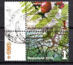 gestempelde zegel. jaar 2010: paartje bomen met tab, Ophalen of Verzenden, Na 1940, Gestempeld