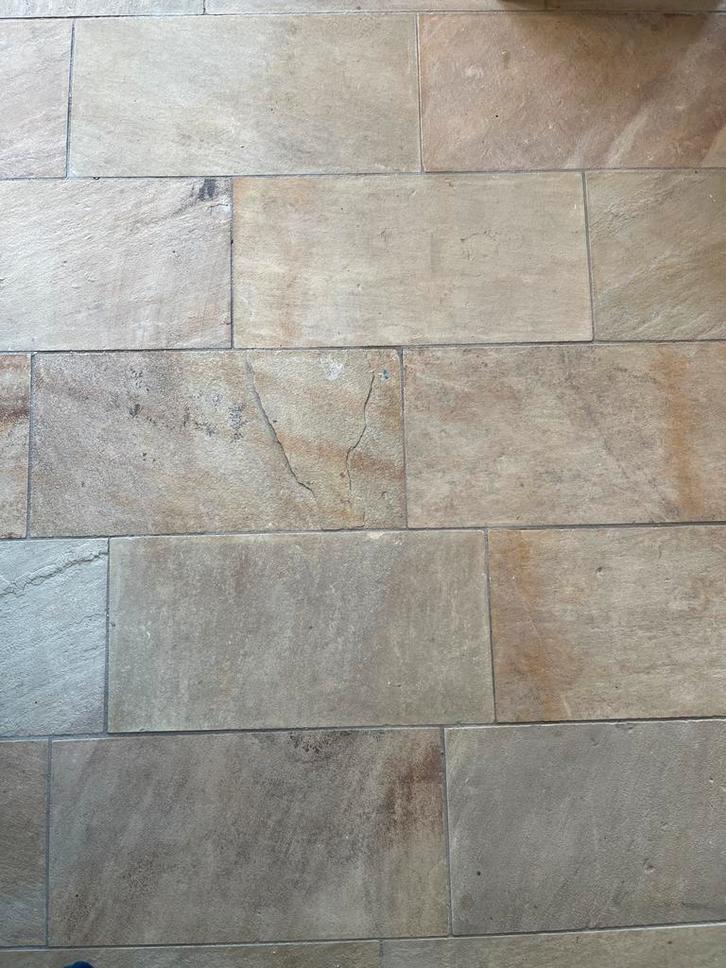 Leistenen binnenvloer tegels - Natuursteen look, Doe-het-zelf en Verbouw, Tegels, Gebruikt, Vloertegels, Overige materialen, 60 cm of meer