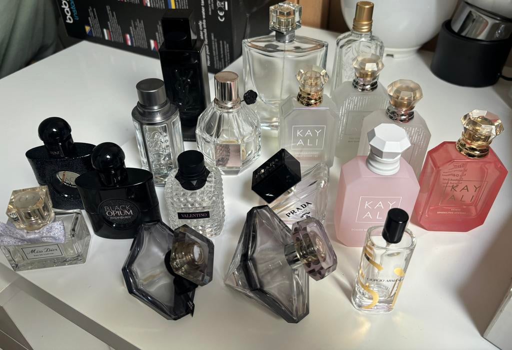 LEGE parfum flessen kayali dior boss lancome si prada opium, Ophalen of Verzenden, Gebruikt