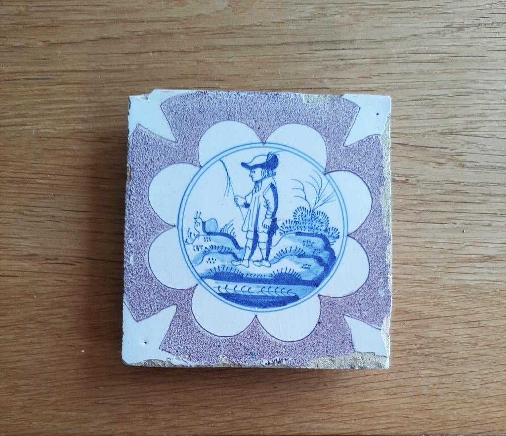 Oude Tegel- 18 eeuw   Schaapherder, Antiek en Kunst, Verzenden